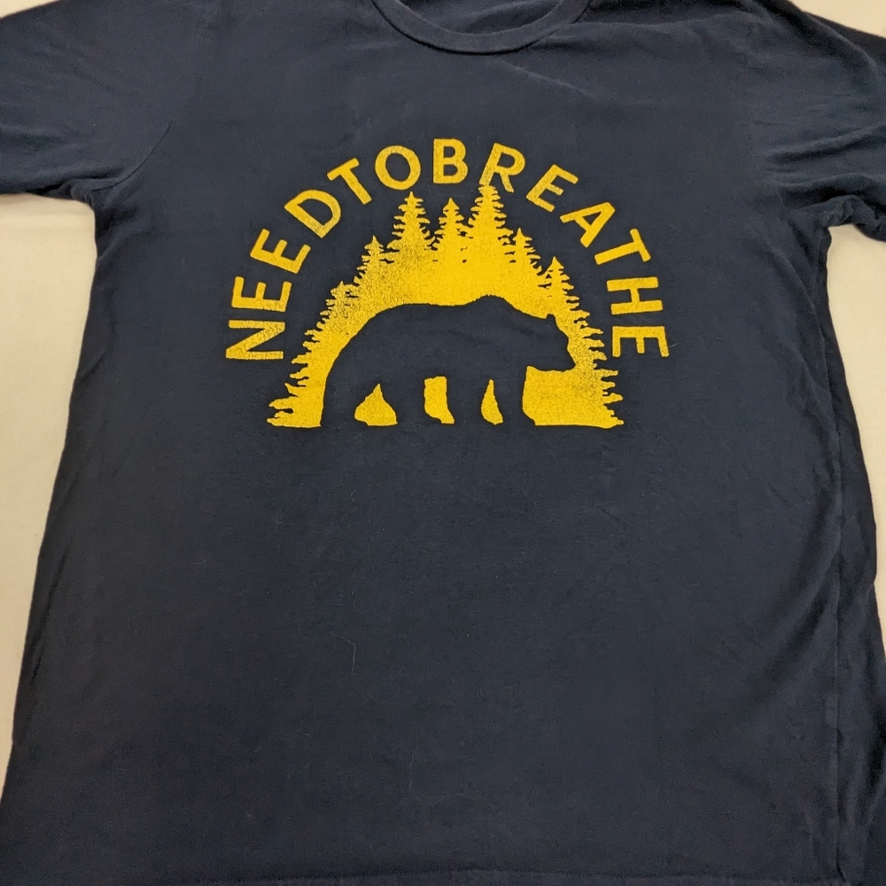 Needtobreath Concert Tee Featuring a Bear in The Woods Medium